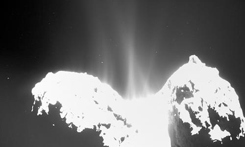 Rosetta comet scrambles its jets, published by NASA 