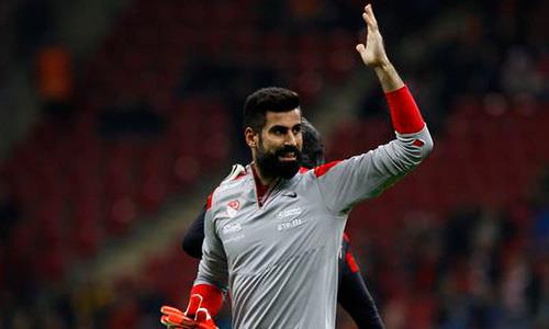 Turkish goalkeeper Volkan Demirel walks out over fan abuse