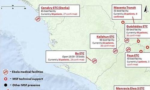 Fewer Ebola cases in Liberia, surge in Sierra Leone