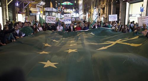 Circassians rally against Russia on the 151st anniversary of exile and genocide