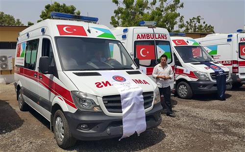 Turkey sends six fully-equipped ambulances to Djibouti